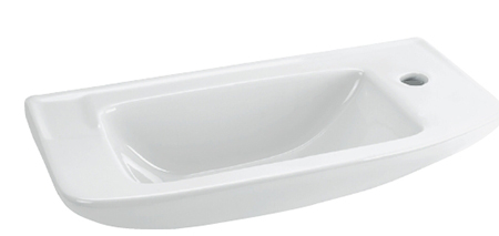 Valamu ULYSSE S 500 × 235 mm segistiava paremal., valge, Ideal Standard