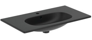 Valamu TESI 800 × 450 mm, matt must, Ideal Standard