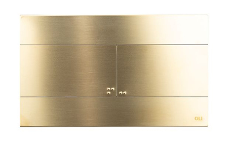 Loputusnupp mehaaniline SLIM INOX Kuld, OLI