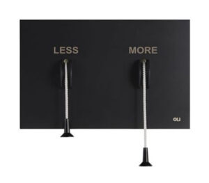Loputusnupp mehaaniline LESS IS MORE, must, OLI