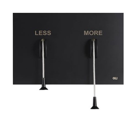 Loputusnupp mehaaniline LESS IS MORE, must, OLI
