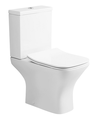 WC-kompakt AVIL Rimless, tahavooluga, aeglaselt sulguva istelauaga