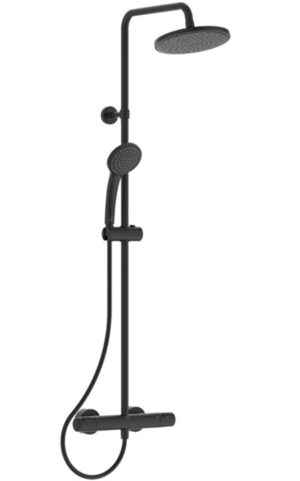 Dušisüsteem CERATHERM T25, must, Ideal Standard