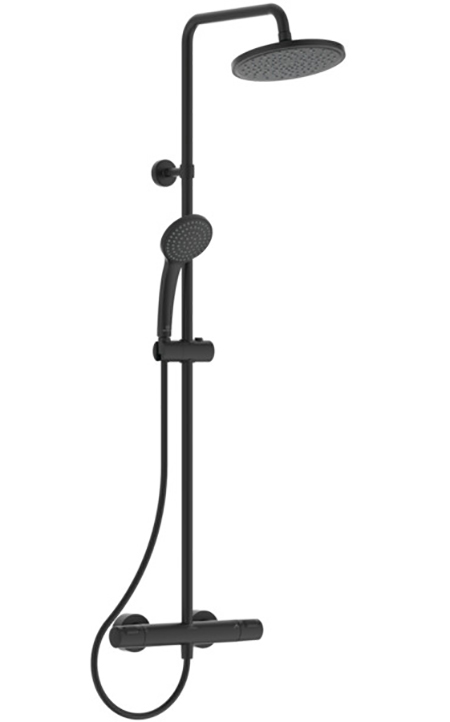Dušisüsteem CERATHERM T25, must, Ideal Standard
