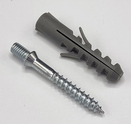 Jalakruvi M6 × 55 + Tüübel 10 × 50, 50 tk pakis