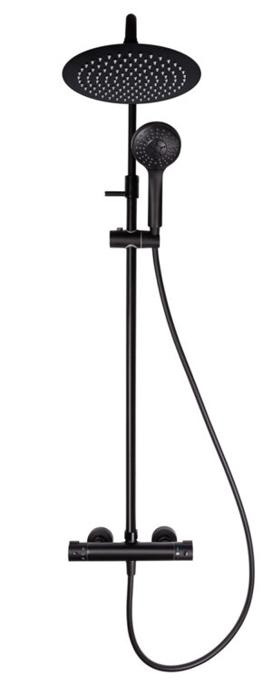 Dušisüsteem Olo + Thermo-15 BK, Rubineta
