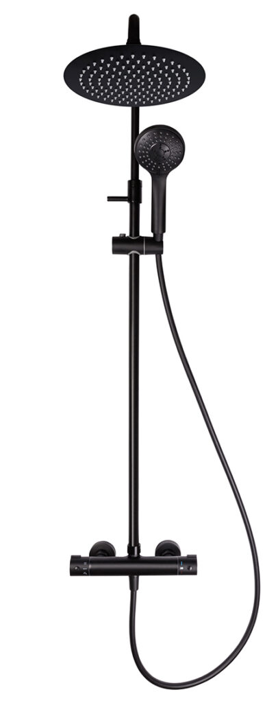 Dušisüsteem Olo + Thermo-15 BK, Rubineta