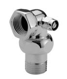 Koonusliitmik põlvega VK-SK 1/2" × Ø1/2" Messing -kroom