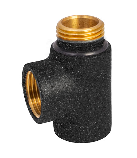 Käterätikuivati T-ühendus 1/2" SK × 1/2" SK × 1/2" VK, antratsiit