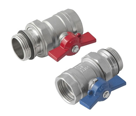 Kuulventiil kollektorile 1" VK × 1" SK, 2 tk