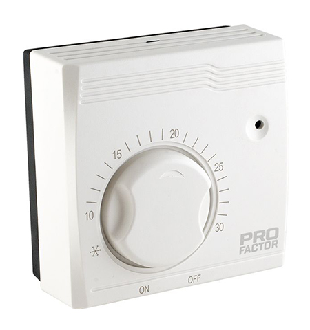 Termostaat 230 V, reguleeritav +10…+30 °C
