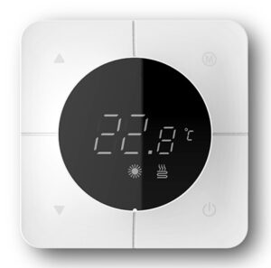 Ruumitermostaat LCD-ekraaniga 24 V, valge