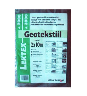 Geotekstiil laius 2m x pikkus 10m. 120g/m2, kl.2