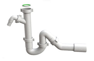 Sifoon köögivalamule RV 1 1/2" × Ø40/50 pesumasina ühendusega