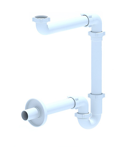 Sifoon köögivalamule 1 1/2" × Ø40 ruumisäästlik