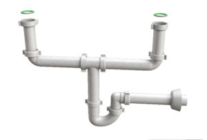Kaksiksifoon köögivalamule 1 1/2" × Ø40 × 230 mm (1720CP40B0)