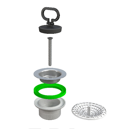 Äravoolupesa 1 1/2" prahipüüduriga
