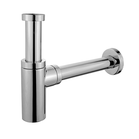 Pudelsifoon 1 1/4" × Ø32, messing, kroom (4205AA)