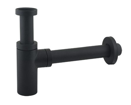 Pudelsifoon 1 1/4" × Ø32, messing, must