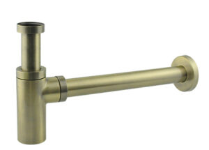 Pudelsifoon 1 1/4" × Ø32, messing, harjatud pronks