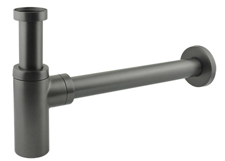 Pudelsifoon 1 1/4" × Ø32, messing, hall