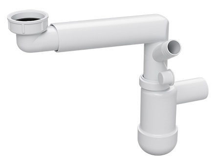 Pudelsifoon ruumisäästlik 1 1/4" SK x Ø32 mm