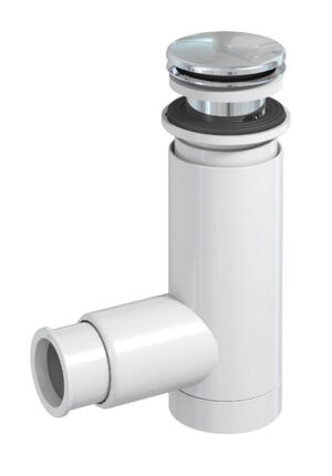 Pudelsifoon Ø32/40 EasyClean Pop-Up, plastik, valge, Prevex