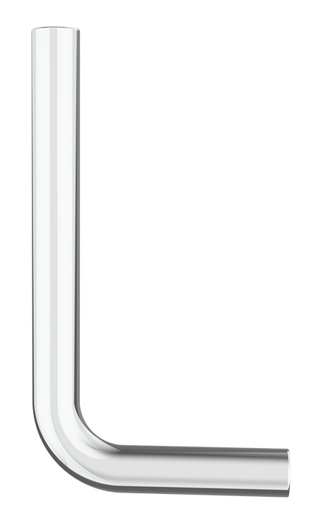 Sifooni põlv toru D32, 155 × 290 mm, kroom