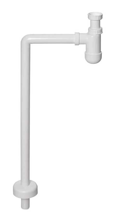 Pudelsifoon PRELOC 210 1 1/4" Ø32 mm, sifooni põlvega ja rosetiga