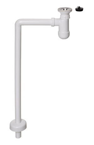 Pudelsifoon PRELOC 610 Ø32 mm, sifooni põlvega ja rosetiga