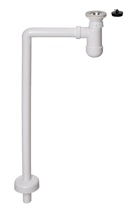 Pudelsifoon PRELOC 610 Ø32 mm, sifooni põlvega ja rosetiga