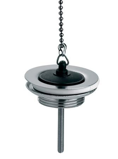 Äravoolupesa 1 1/4", korgi ja ketiga, messing, kroom