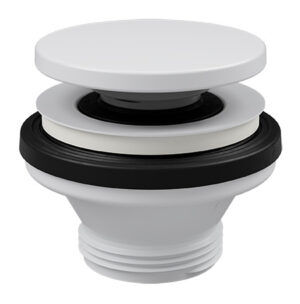 Põhjaklapp Click-Clack 1 1/4", plastik, ülevooluavata, valge