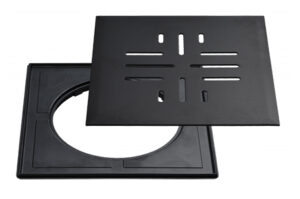 Trapikaas 200 × 200 mm, must, Vieser