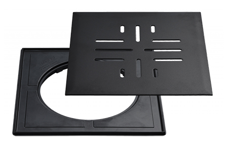 Trapikaas 200 × 200 mm, must, Vieser