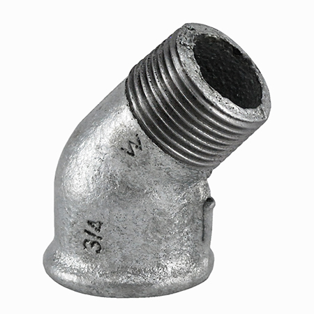 Põlv, 45° 3/4" SK/VK tsink