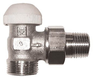 Radiaatori nurkventiil 1/2" × 3/4" VK, M28 × 1,5, Kvs 0,6, HERZ