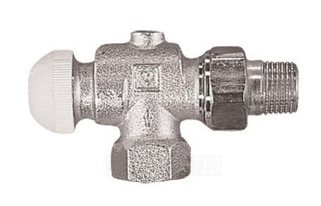 Radiaatori nurkventiil 1/2", horisontaalne, M28 × 1,5, Kvs 0,6, HERZ