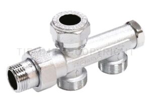 Sulgventiil kahetorusüsteemile 1/2", Tiemme
