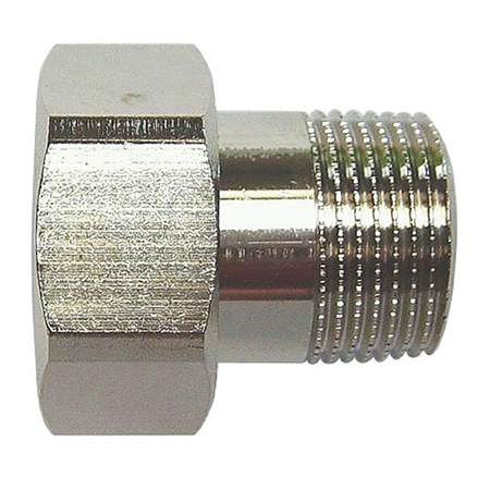 Liitmik mutriga 1/2" VK × 3/4" SK, tihendiga