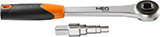 Narre 1/2" + kombivõti 3/8", 12 mm, 16,8 mm, 22 mm
