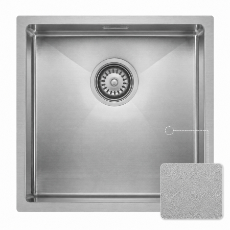 Roostevaba valamu LAVA II 500 × 450 mm, satiin