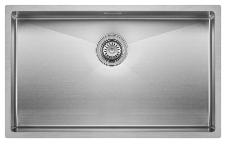 Roostevaba valamu CUBE II 700 × 450 mm, satiin