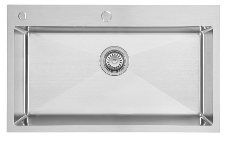 Roostevaba valamu CUBE 700 × 450 mm, satiin